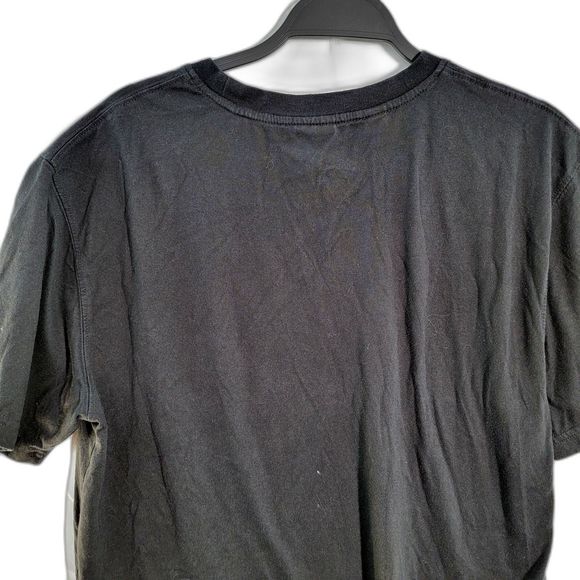 Emirates Team NZ Black Logo Print Cotton Blend Classic T-Shirt Men Large - Picture 2 of 8